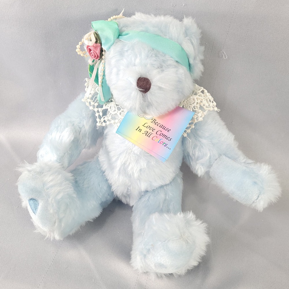 Berkeley Designs Teddy Bear Plush Love Comes In All Colors Rainbow Articulated